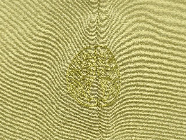 平和屋着物●上質な色無地 抹茶色 正絹 逸品 DAAT1364tw