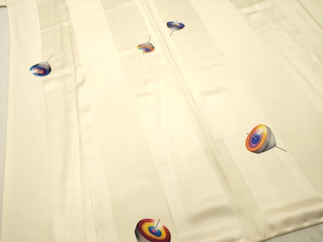 平和屋着物●上質な小紋 手描き 駒 正絹 逸品 DAAT1388tw