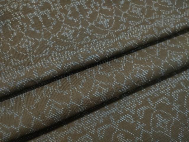 平和屋着物●本場大島紬 7マルキ 横段唐草文 正絹 逸品 DAAT1417tw