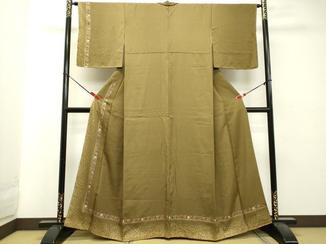 平和屋着物●訪問着 箔散らし花唐草文 金彩 正絹 逸品 DAAT1418tw