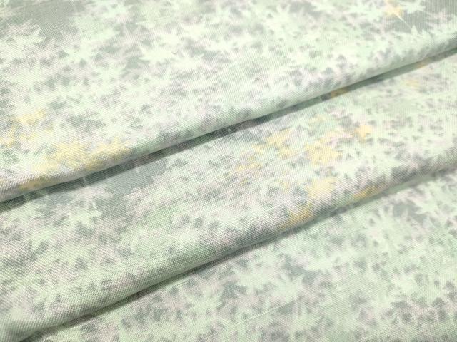 平和屋着物●上質な紬 笹竹文 正絹 逸品 DAAT1465tw