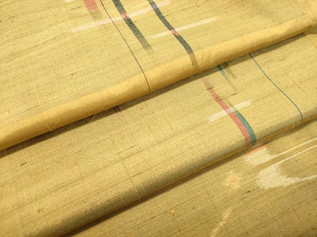 平和屋着物●上質な紬 絣文様 正絹 逸品 DAAT1504tw