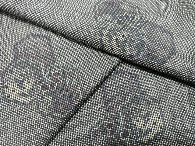 平和屋着物●本場大島紬 7マルキ 亀甲重ね文 正絹 逸品 DAAT1507tw