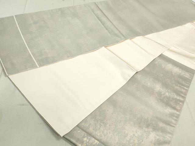 平和屋着物◎六通柄袋帯 霞文 引箔 正絹 逸品 DAAT2338qa