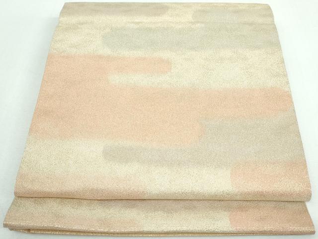 平和屋着物◎西陣 綴れ 全通柄袋帯 エ霞文 金糸 正絹 逸品 DAAT2396qa