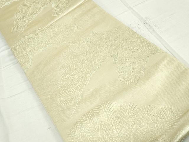 平和屋着物◎六通柄袋帯 老松 金糸 正絹 逸品 DAAT2508qa