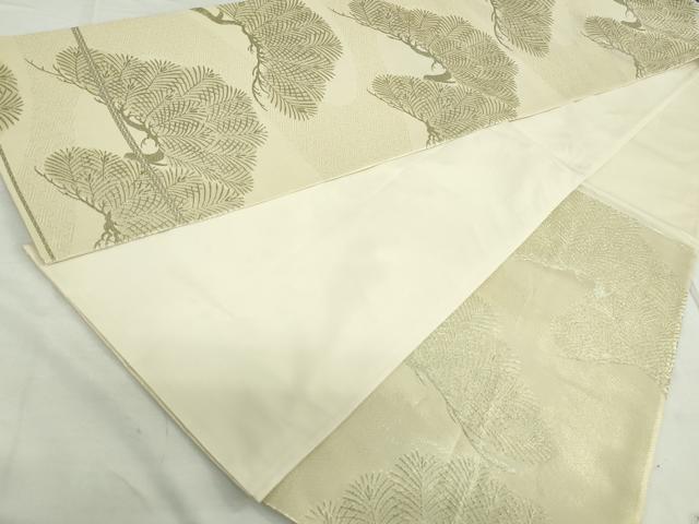 平和屋着物◎六通柄袋帯 老松 金糸 正絹 逸品 DAAT2508qa
