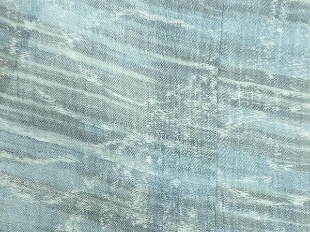 平和屋着物*夏物 小千谷ちぢみ 霞文 麻 逸品 DAAW0945op