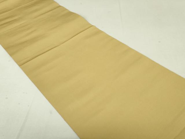 平和屋着物●本場筑前博多織 八寸名古屋帯 萱草色 正絹 逸品 DAAT7681ob