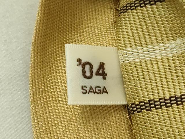 平和屋着物●太鼓柄袋帯 刺繍 刺子 色紙草花松文 金糸 正絹 逸品 DAAT7753ob