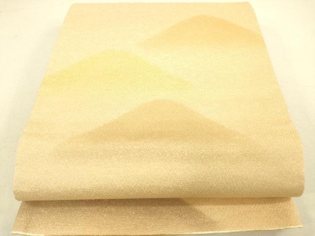 平和屋着物◎両面 全通柄袋帯 遠山文 金糸 暈し染め 正絹 逸品 DAAT8732zy