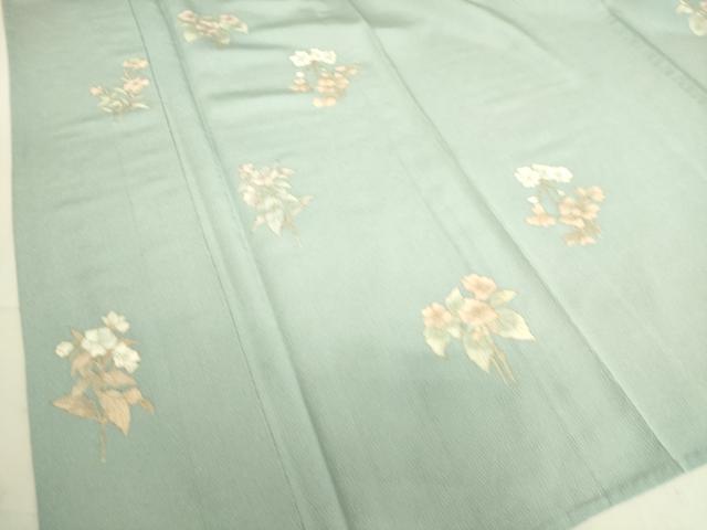 平和屋着物▽上質な小紋 単衣 草花文 金彩 正絹 逸品 DAAT9006az