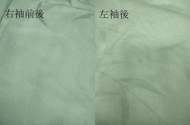 平和屋着物▽訪問着 無双 紗袷 紗×絽 草葉文 正絹 逸品 DAAT9010az
