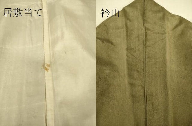 平和屋着物▽上質な小紋 単衣 紬地 花間道 正絹 逸品 DAAT9124az