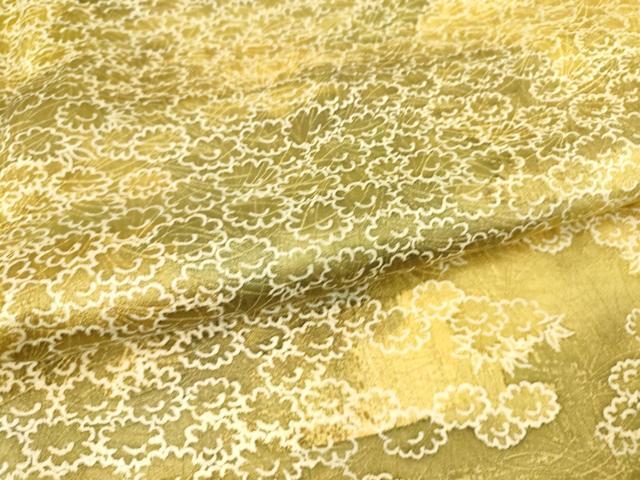 平和屋着物▽上質な小紋 単衣 霞取花文 正絹 逸品 DAAT9127az