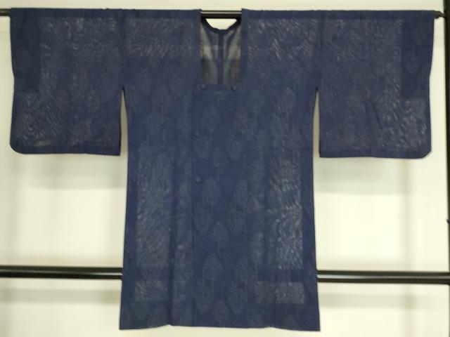 平和屋着物▽道行コート スリーシーズン 春夏秋 塵除け 樹林文 紗 銀糸 DAAT9160az