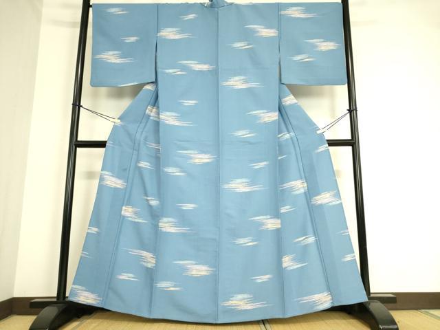 平和屋着物▽小紋 単衣 霞文 洗える着物 DAAT9163az