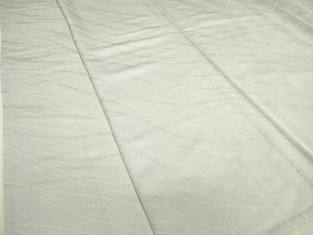 平和屋着物▽上質な色無地 単衣 変わり斜線文 薄雲鼠色 正絹 逸品 DAAT9174az