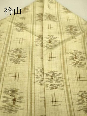 平和屋着物▽上質な紬 単衣 絣花間道 正絹 逸品 DAAT9205az