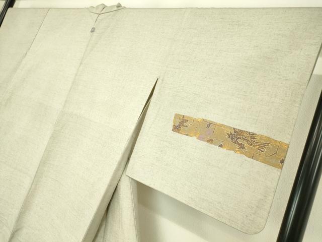 平和屋着物▽訪問着 単衣 紬地 刺繍 壁画鳥獣花文 金彩 正絹 逸品 DAAT9217az