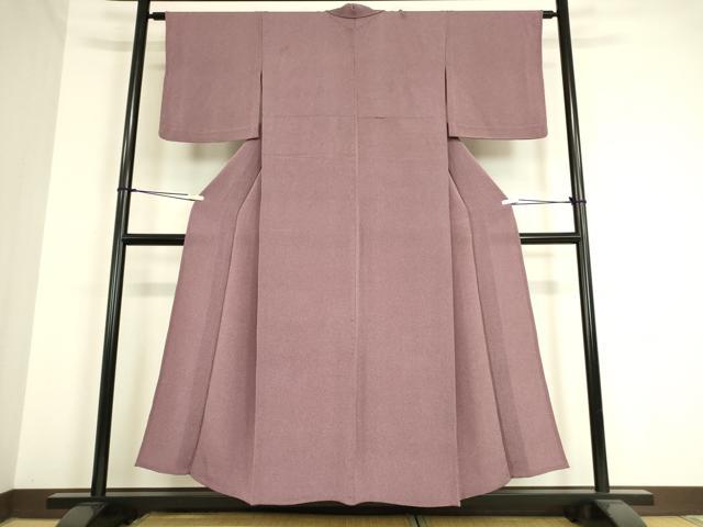 平和屋着物▽江戸小紋 単衣 鮫小紋柄 鬼しぼ縮緬 正絹 逸品 DAAT9223az