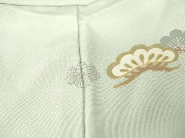 平和屋着物▽訪問着 単衣 松皮菱取花文 金彩 正絹 逸品 DAAT9238az