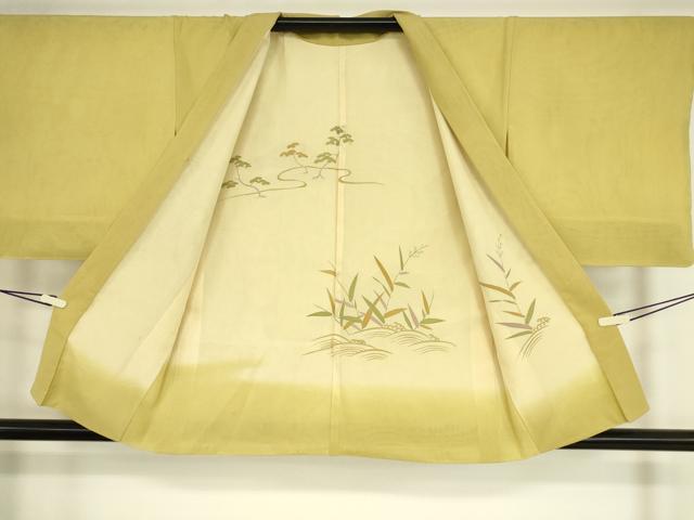 平和屋着物▽羽織 スリーシーズン 春夏秋 塵除け 絽袷 絽×絽 流水松文 正絹 逸品 DAAT9252az