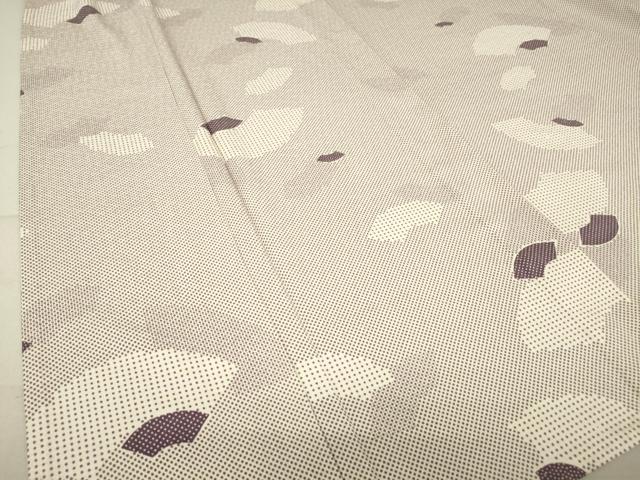 平和屋着物▽上質な小紋 単衣 地紙重ね文 正絹 逸品 DAAT9342az