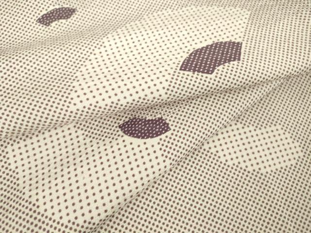 平和屋着物▽上質な小紋 単衣 地紙重ね文 正絹 逸品 DAAT9342az