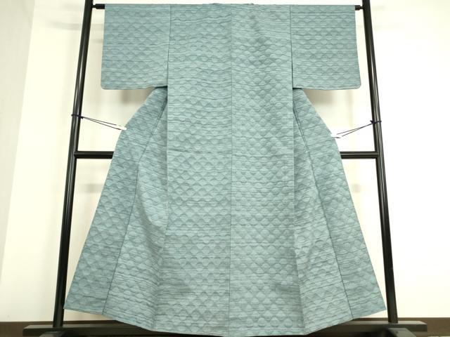 平和屋着物▽上質な紬 単衣 変わり縞 正絹 逸品 DAAT9344az