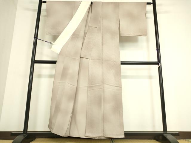 平和屋着物▽上質な小紋 単衣 紗綾型地紋 暈し染め 正絹 逸品 DAAT9359az