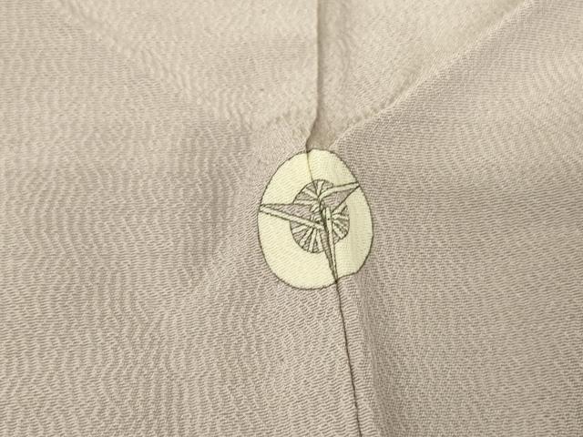 平和屋着物▽上質な色無地 単衣 灰桜色 正絹 逸品 DAAT9361az