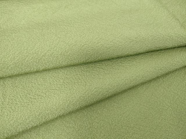 平和屋着物▽上質な色無地 単衣 薄萌葱色 正絹 逸品 DAAT9485az