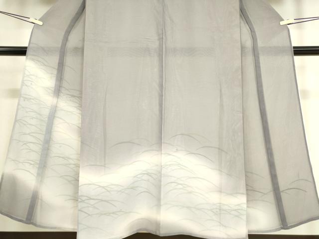 平和屋着物▽訪問着 無双 紗袷 紗×絽 露芝文 暈し染め 金彩 正絹 逸品 DAAT9490az
