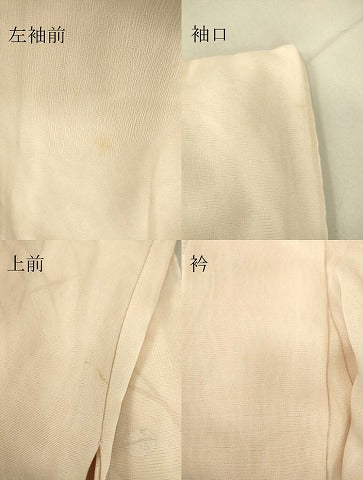 平和屋着物▽訪問着 無双 紗袷 紋紗×絽 萩に桔梗 銀彩 正絹 逸品 DAAT9493az