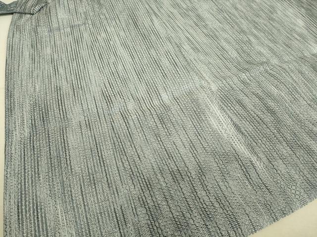 平和屋着物▽道中着 スリーシーズン 春夏秋 塵除け 霞文 ロング丈 正絹 逸品DAAT9536az