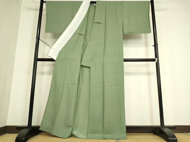平和屋着物▽上質な色無地 単衣 薄青色 正絹 逸品 未使用 DAAT9641az