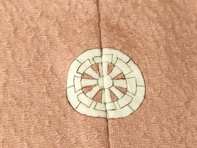 平和屋着物▽上質な色無地 単衣 退紅色 正絹 逸品 DAAT9642az