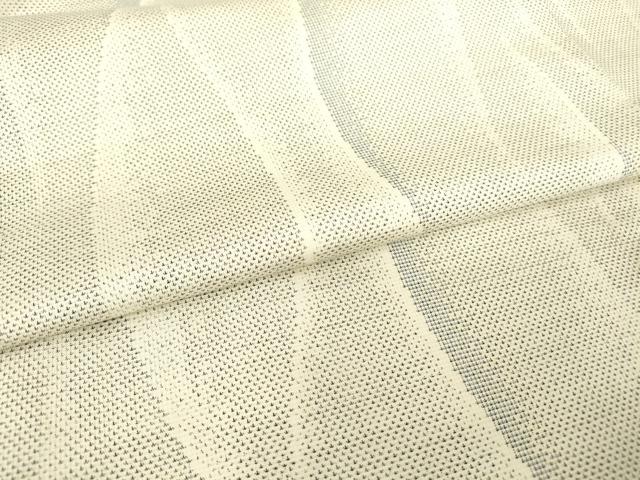 平和屋着物▽本場大島紬 白大島 単衣 9マルキ 立涌文 正絹 逸品 DAAT9666az