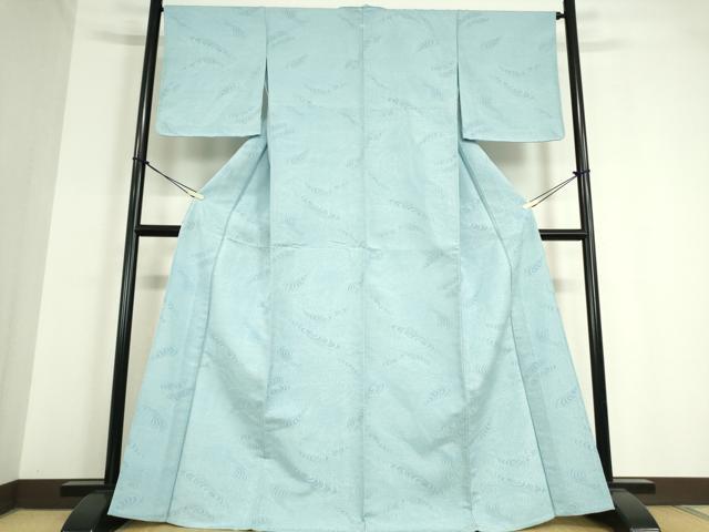 平和屋着物▽上質な紬 単衣 流水文 正絹 逸品 DAAT9737az