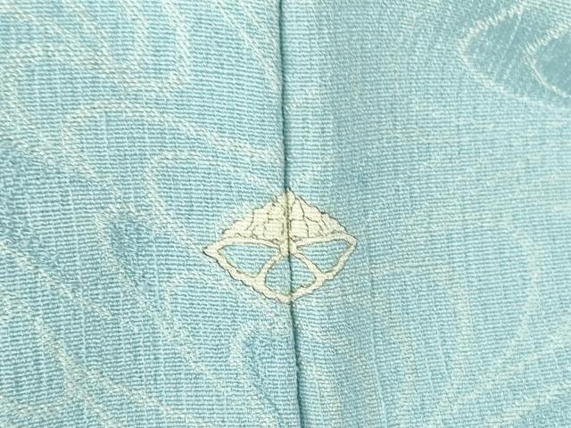 平和屋着物▽上質な紬 単衣 流水文 正絹 逸品 DAAT9737az
