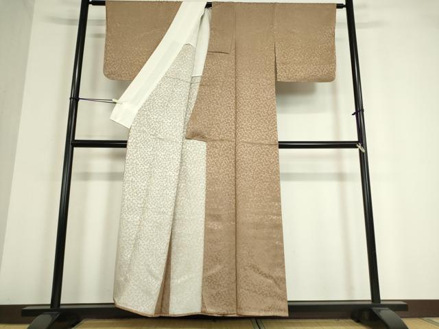 平和屋着物▽江戸小紋 単衣 舞扇文 正絹 逸品 DAAT9746az