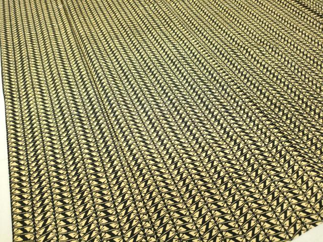 平和屋着物▽上質な小紋 紬地 単衣 舞蝶文 正絹 逸品 DAAT9862az