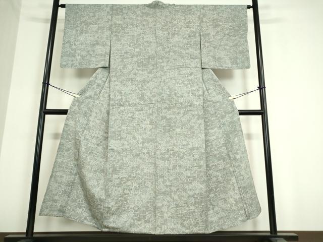 平和屋着物▽上質な紬 単衣 風景文 正絹 逸品 DAAT9864az