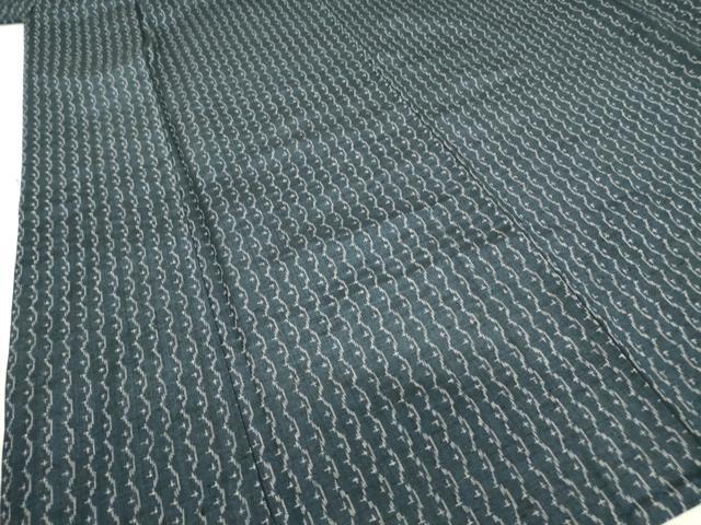 平和屋着物▽上質な紬 単衣 変わり縞 正絹 逸品 DAAT9868az