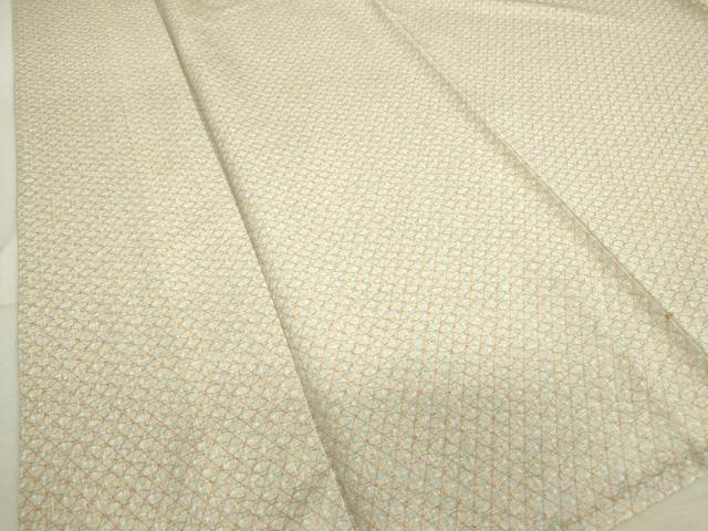 平和屋着物▽上質な小紋 単衣 格子 正絹 逸品 DAAT9876az