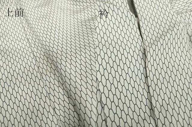 平和屋着物▽江戸小紋 単衣 網目文 正絹 逸品 DAAT9895az