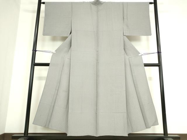 平和屋着物▽江戸小紋 単衣 網目文 正絹 逸品 DAAT9895az