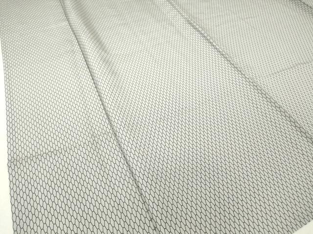 平和屋着物▽江戸小紋 単衣 網目文 正絹 逸品 DAAT9895az