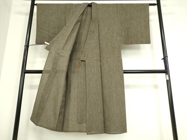 平和屋着物▽男性 紬 単衣 霞文 正絹 逸品 DAAT9912az